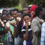 African refugees in Levinsky Park (Activestills)